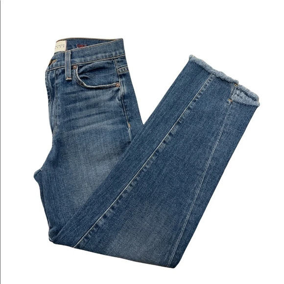 ALICE + OLIVIA Twisted Seam Step-Hem Cropped Jeans Amazing High Rise size 24 - Picture 5 of 16